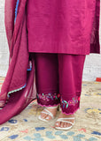 Wine Cotton Suit