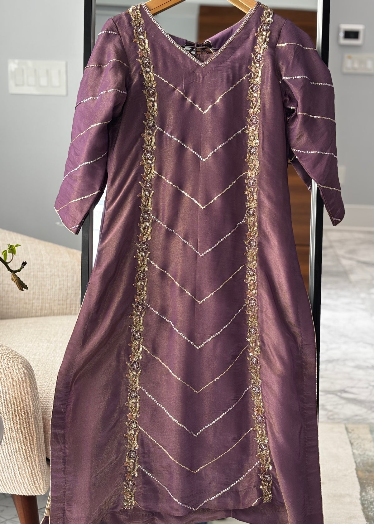 Purple Trouser Suit