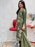 Olive Green Salwar Suit
