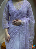 Net Pink Saree