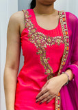 Raw Silk Salwar Suit