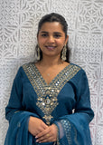 Teal Blue Trouser Suit