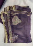 Zari work unstitched suit