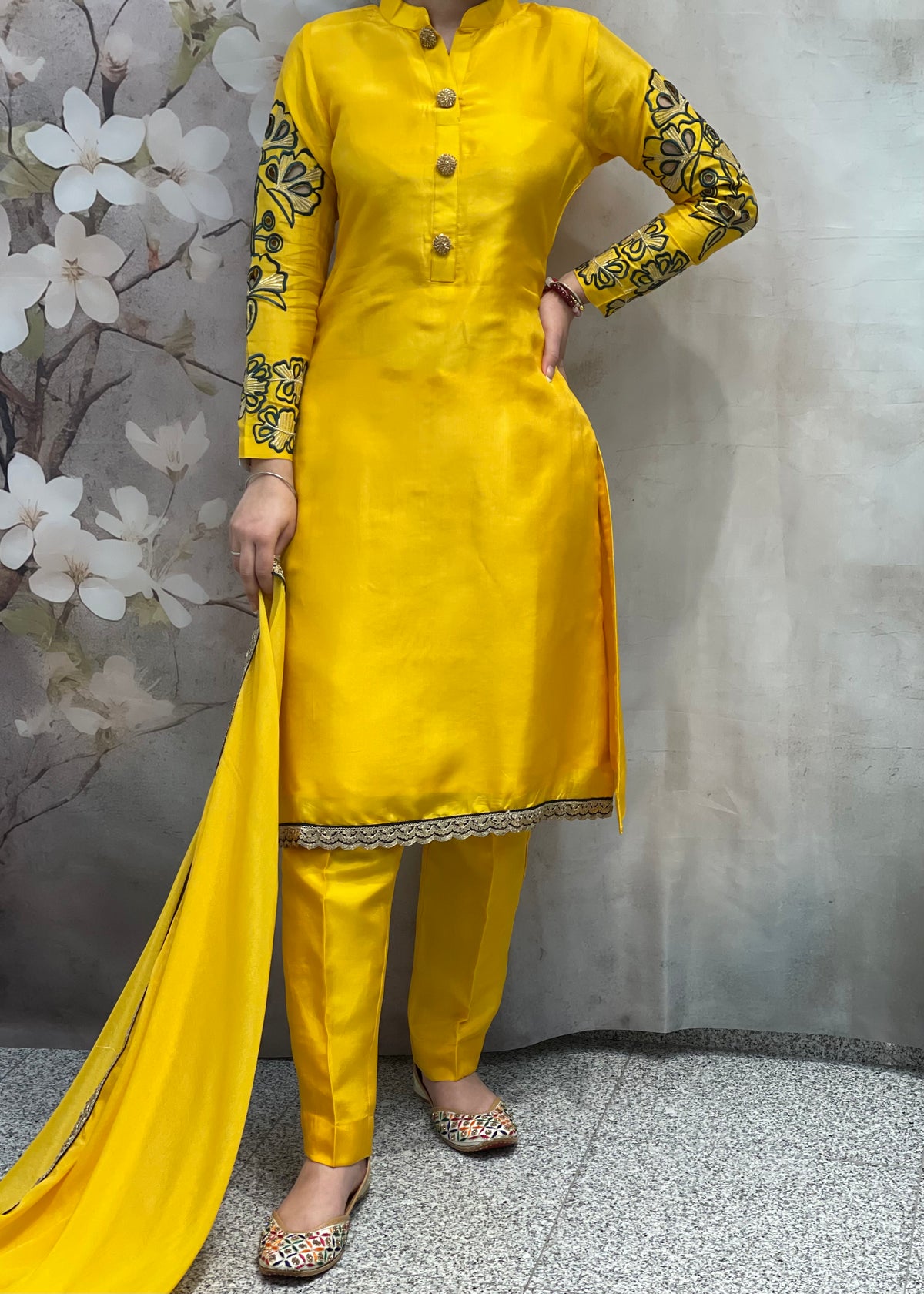 Yellow Trouser Suit