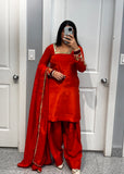 Orange Salwar Suit