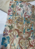 Cream Summery Unstitched Suit