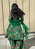 Printed Anarkali Plazzo Suit