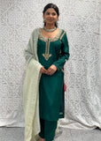 Green Trouser Suit
