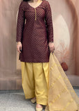 Plum Farshi salwar suit