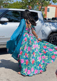 Firozi Floral Lehnga