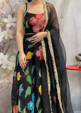Organza Printed Lehnga