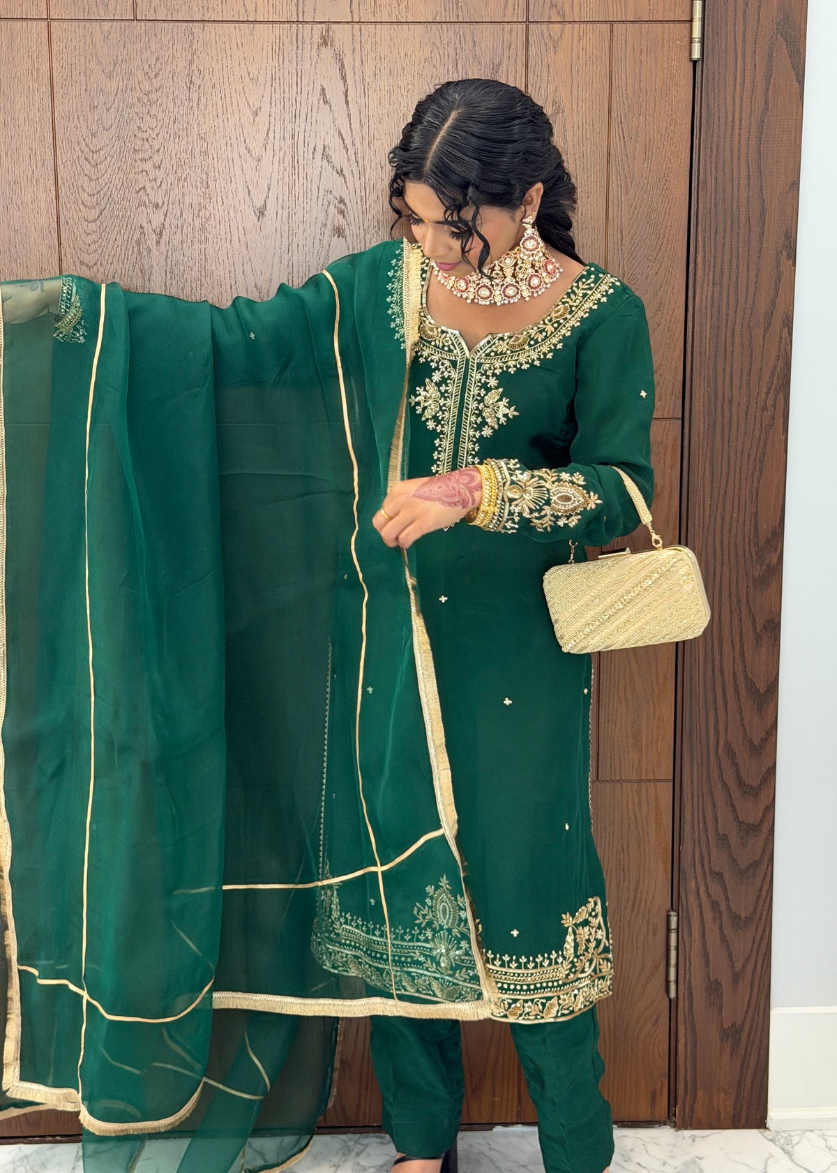 Green Trouser Suit