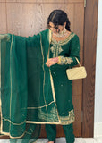 Green Trouser Suit