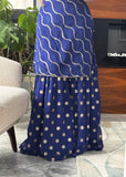 Royal Blue Sharara Suit