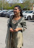 Glass Tissue Plazzo Suit