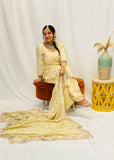 Light Gold Embroidered salwar suit