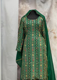 Green Red Plazzo outfit