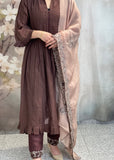Chocolate Anarkali Suit