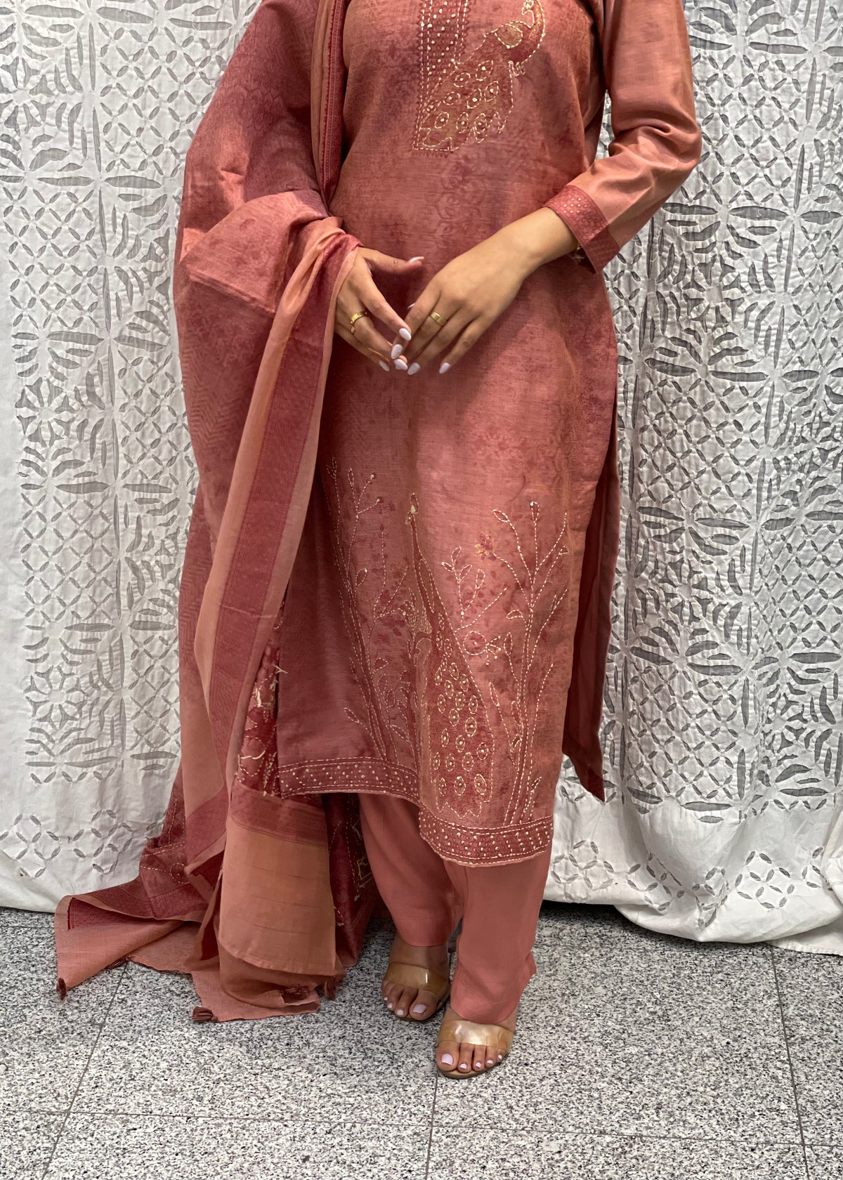 Chanderi Trouser Suit