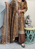 Brown Pure Tissue Salwar Suit