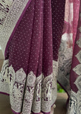 Plum Doli Saree