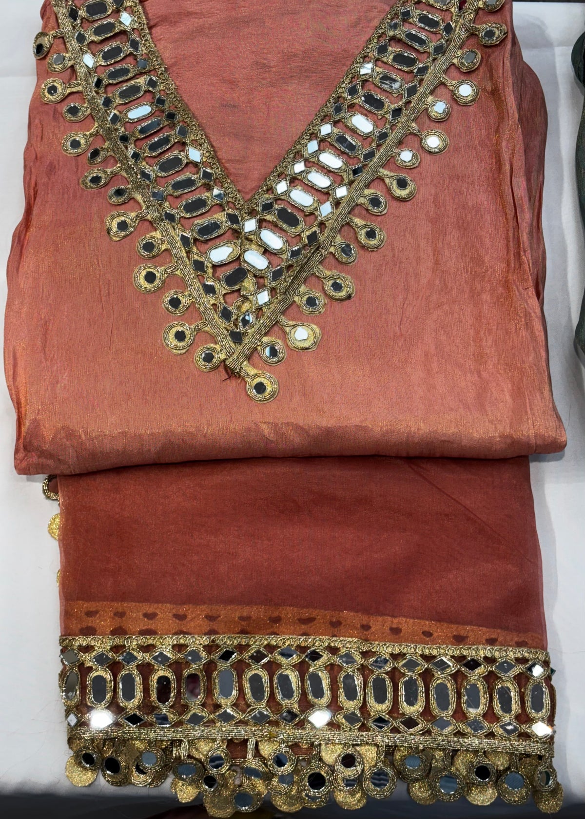 Shimmer Silk Unstitched Suit