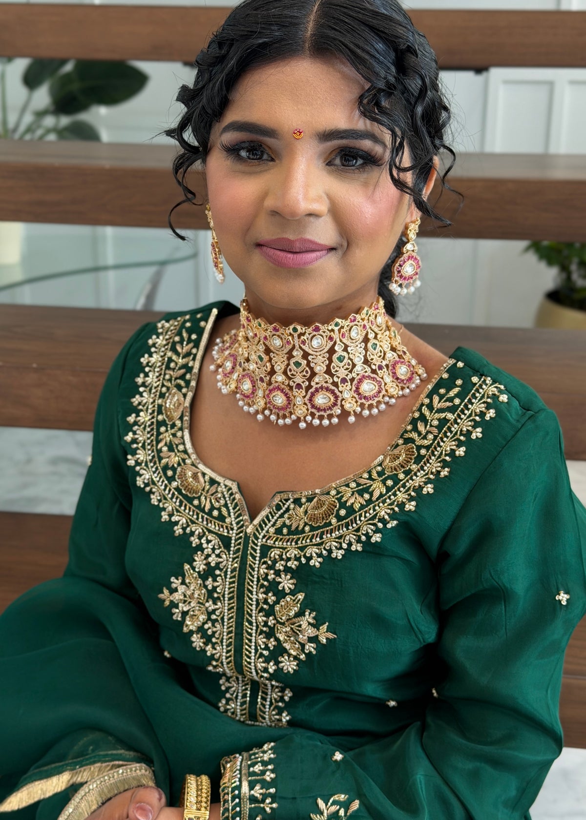 Green Trouser Suit