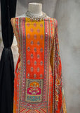 Orange Unstitched Suit