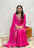 Hot Pink Sharara Suit