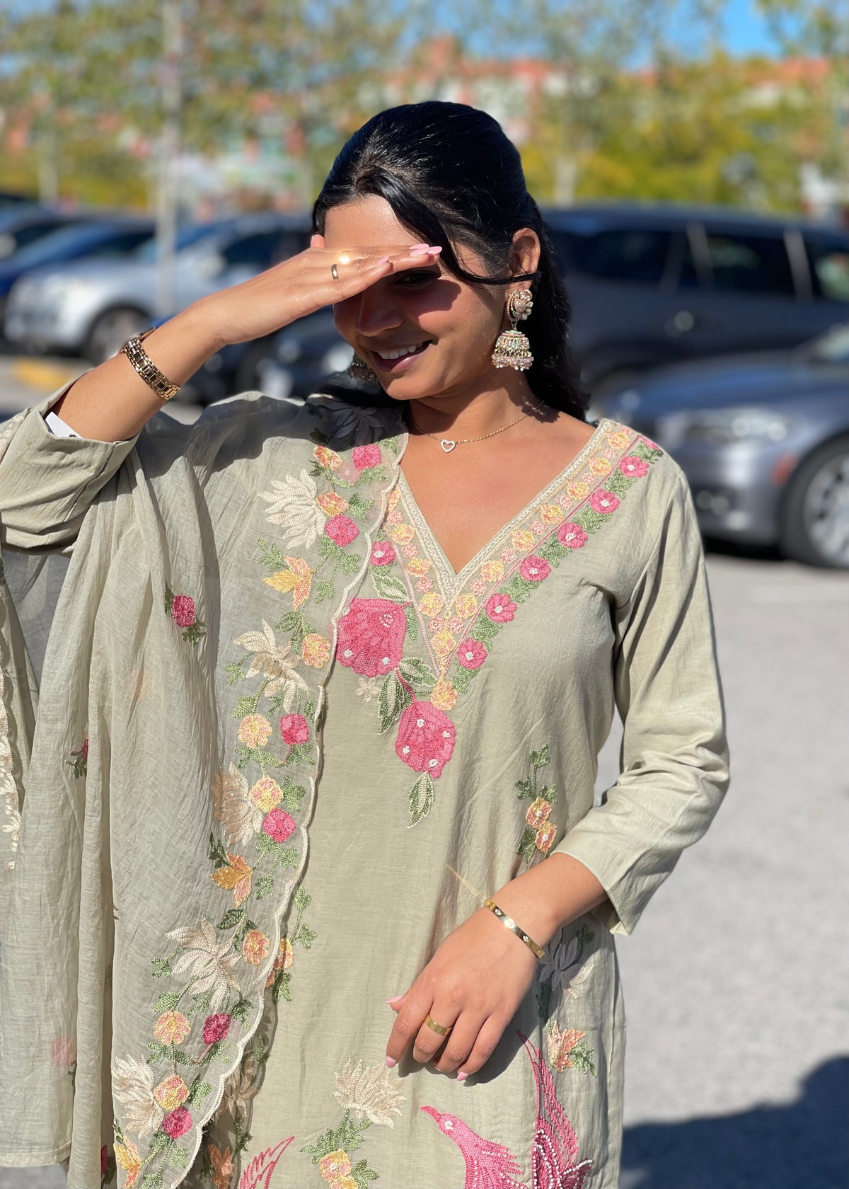 Mal Chanderi Trouser Suit
