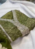 Mehndi Banarsi Suit