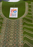 Green  Full Embroidered Unstitched Suit