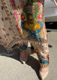 Multicolor Plazzo Outfit