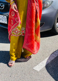 XS Yellow Plazzo Outfit