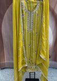 Yellow unstitched Suit