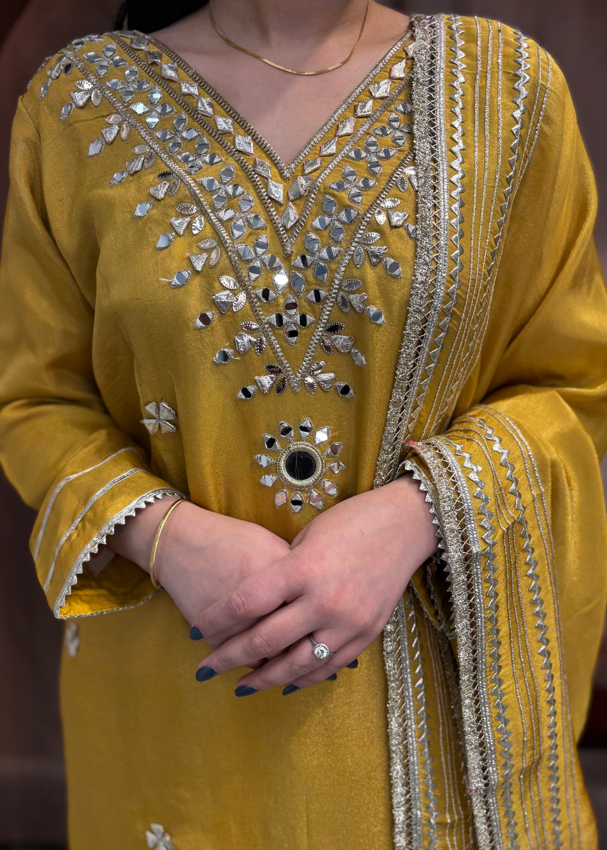 Mirror work Trouser Suit