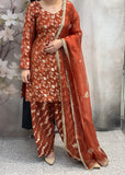 Rust Farshi Salwar Suit