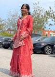 Rusty Long Shirt Lehnga