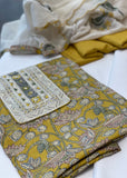 Yellow Bird print suit