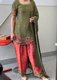 Green Farshi Salwar Suit