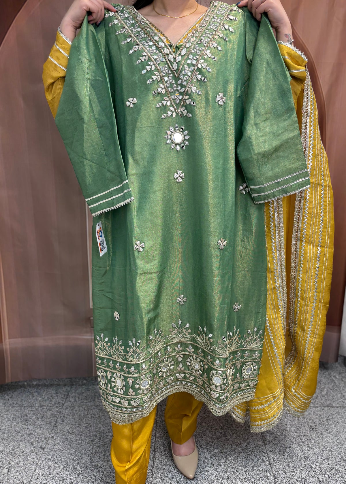 Mirror work Trouser Suit