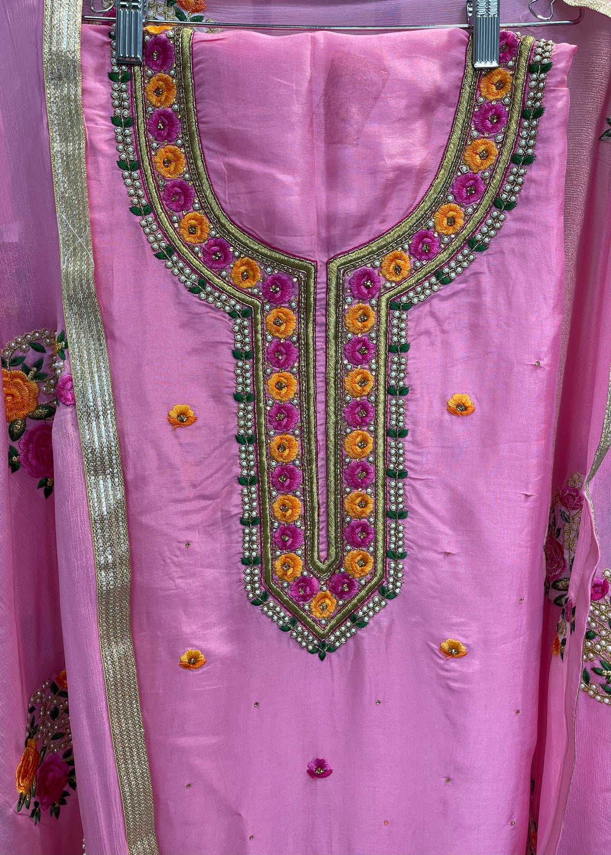 Pink Unstitched Suit