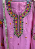 Pink Unstitched Suit