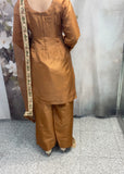 Brown Farshi Salwar Suit