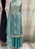 Blue- Glass Tissue Unstitched