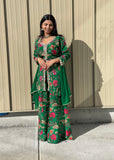 Printed Anarkali Plazzo Suit