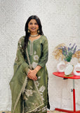 Olive Green Salwar Suit