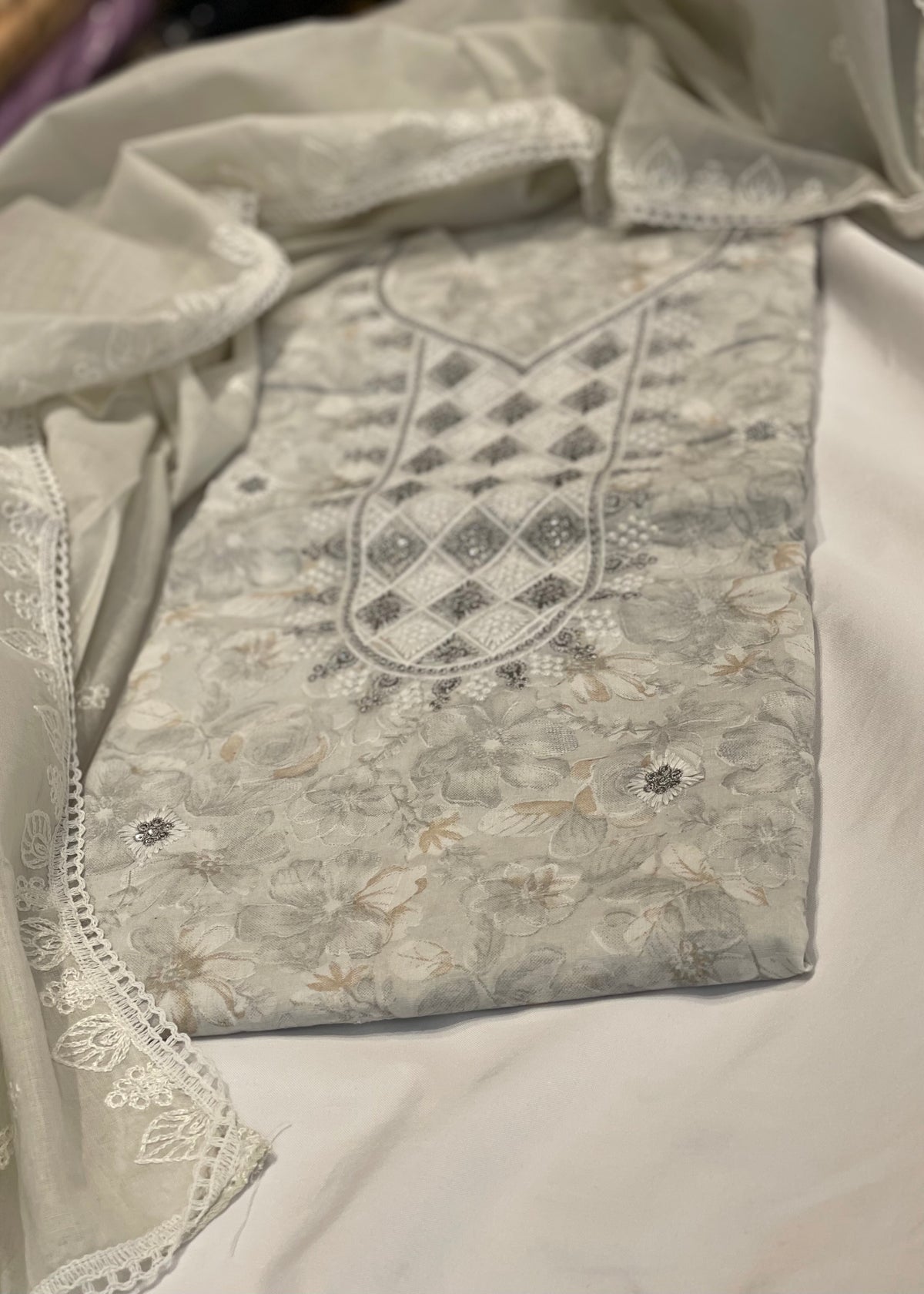 Pastel Gray Unstitched Suit