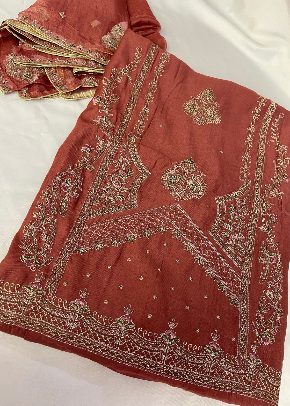 Zari Work Unstitched suit