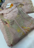Mouve Floral Dupatta Suit